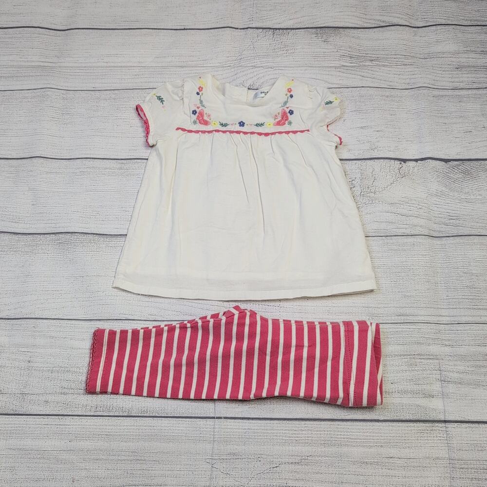 6/12m Baby Boden Embroidered Outfit
